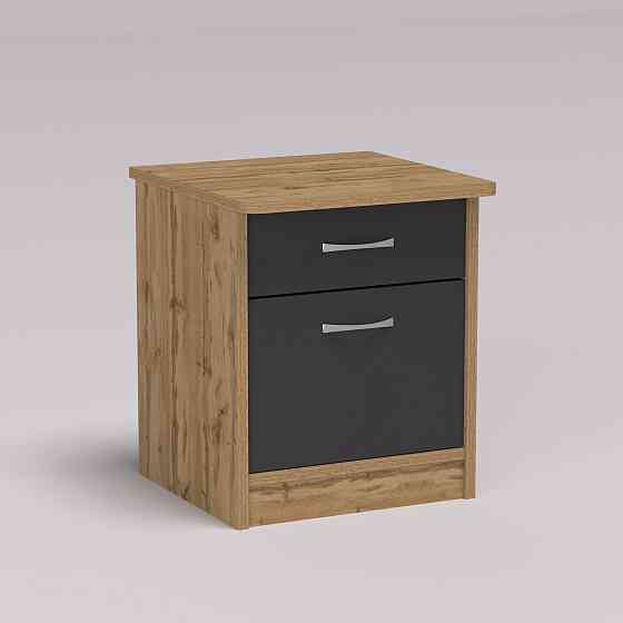 Тумба прикроватная Диана, Дуб Аппалачи/Антрацит, 400/400/470 Львов