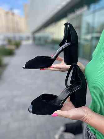 ARLEN Босоніжки жіночі ARLEN Бос-К-01 чорні (літо, замша натуральна) (3749) Коломыя