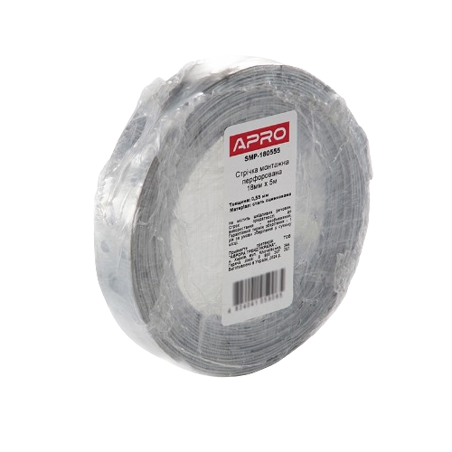 Стрічка монтажна 12*0,55мм*10м перфорована APRO Житомир