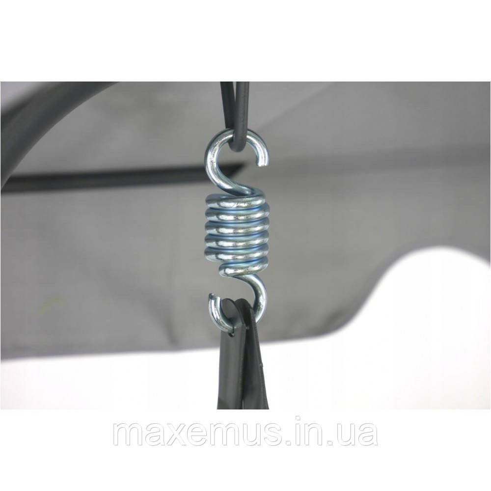 Садовые качели Botro B703 A с навесом и подушками качели для сада и дачи серая с салатовыми подушками Мостиська - фото 5