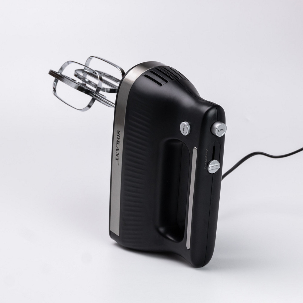 Sokany Міксер ручний з 2 насадками Sokany SK-6632 300 Вт чорний Коломыя - изображение 3