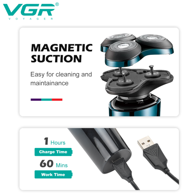 Триммер бороды и усов VGR V-303 Днепр - изображение 3