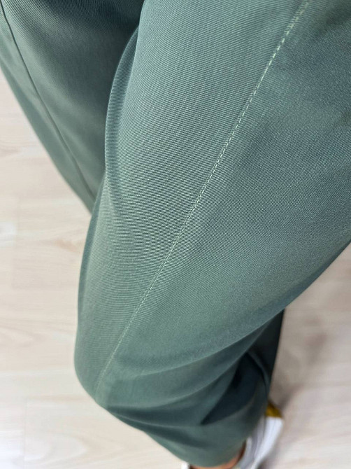 Брюки жіночі Mix Ray 4307 МОМ з резинкою та шнурком на талії, хакі, L Київ - фото 12