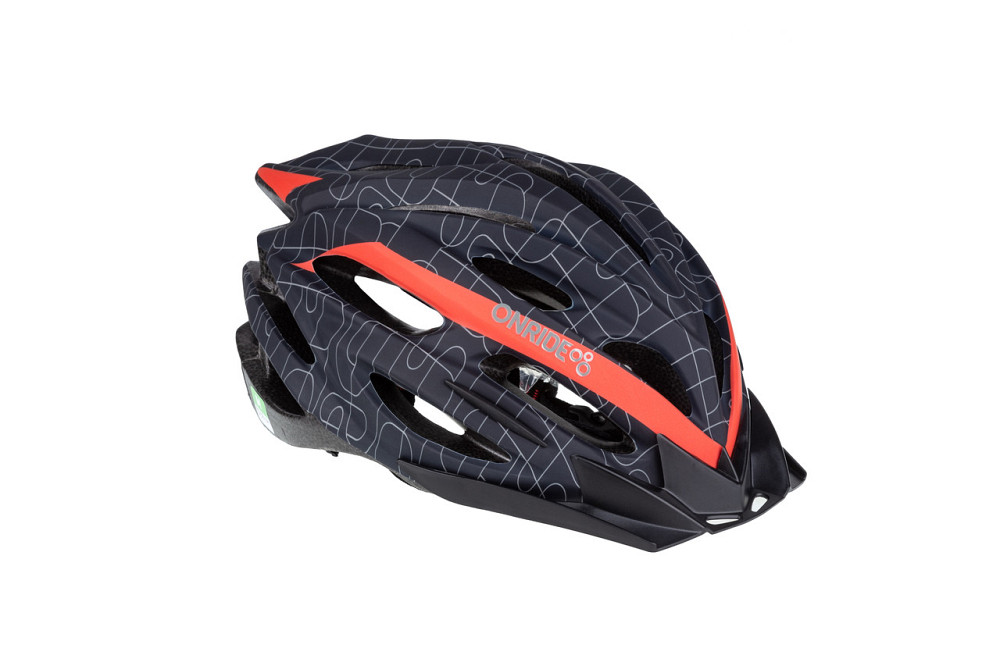 Шолом ONRIDE Grip чорний/червоний M (55-58 см) Бровари - фото 1