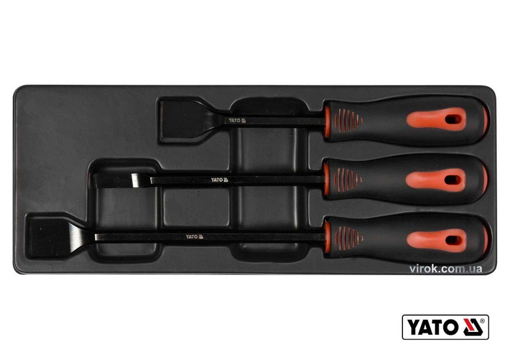 Набір скребків сталевих YATO : 25 x 220 мм, 10 x 270 мм, 25 x 310 мм, Cr-V, 3 шт [5/20] Одеса - фото 1