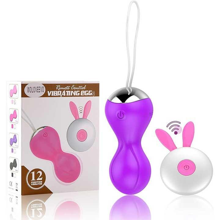 Вагинальные шарики Кегеля с вибрацией 12 режимов Фиолетовый Винница - изображение 1