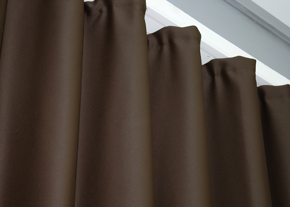 Комплект готовых штор VR-Textil Блэкаут Midnight № 1677ш Коричневый 100х290 см 2 шт (31-052) Киев - изображение 3