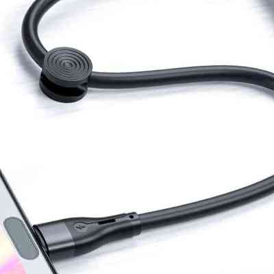 Дата кабель USB 2.0 AM to Lightning 0.25m 2.4A black XO (XO-NB179-025-BK) Вінниця