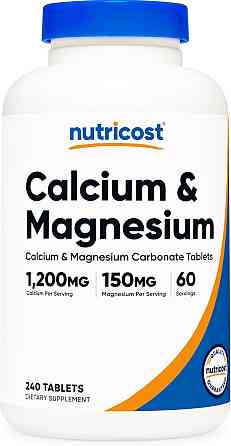 Кальцій і магній Nutricost Calcium & Magnesium, 240 Tablets Луцьк