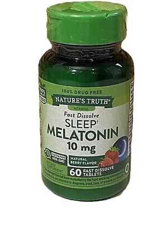 Мелатонін Nature's Truth Melatonin 10 mg 60 Fast Dissolve Tablets (Natural Berry) Луцьк