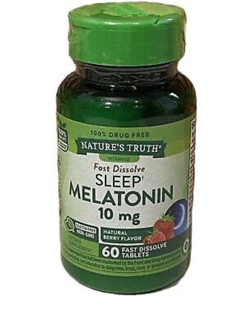 Мелатонин Nature's Truth Melatonin 10 mg 60 Fast Dissolve Tablets (Natural Berry) Луцк - изображение 1