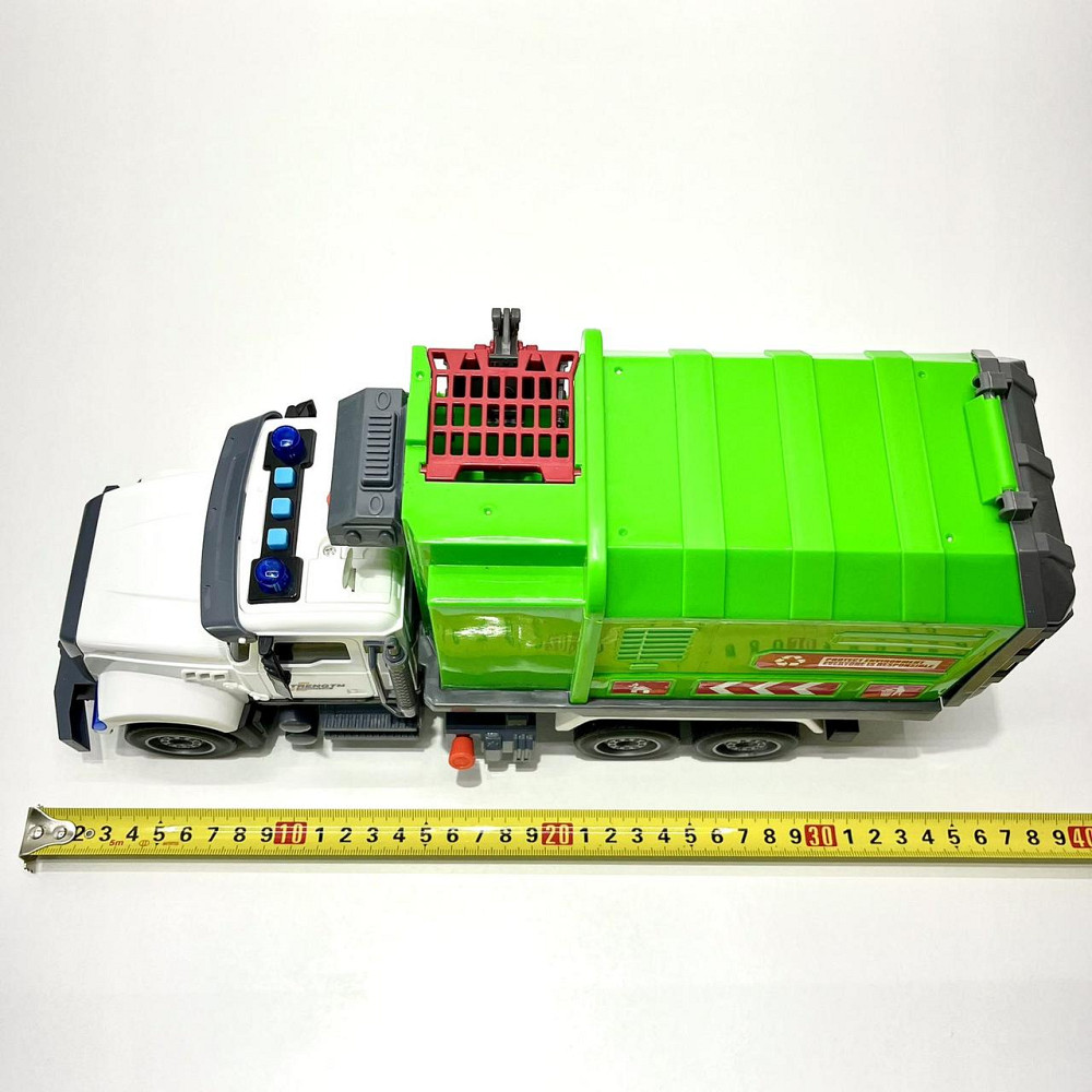 Спецтехніка машинка інерційна звук підсвічування механічне підйом стріли 35 см Зелена (687-46 C)C) Чернігів - фото 7