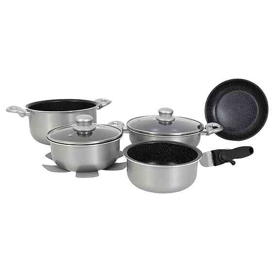 Набор посуды Gimex Cookware Set induction 8 предметов Silver (6977227) Винница