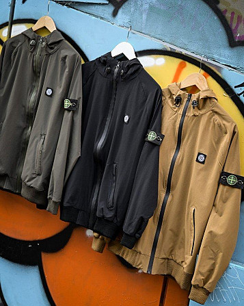 Городская Ветровка Stone island карман black 4 ДЛ7035 Киев - изображение 10
