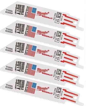 Полотно для шабельних пил THIN KERF MILWAUKEE, 100х1,8мм, (5шт), (метал) Одесса