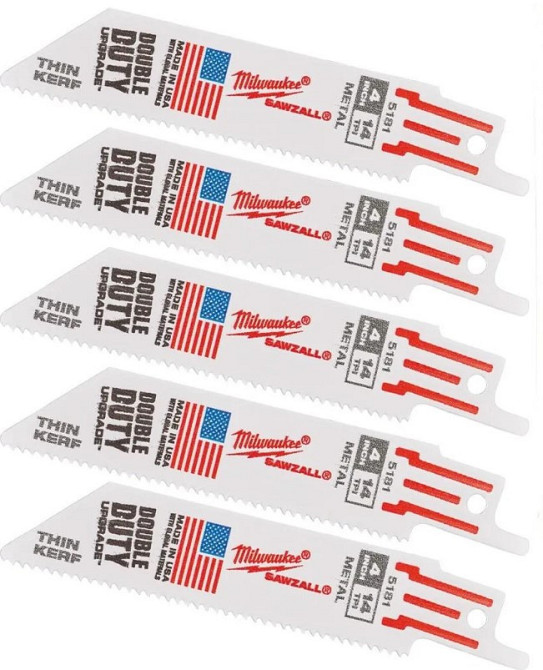 Полотно для шабельних пил THIN KERF MILWAUKEE, 100х1,8 мм, (5 шт.) Одеса - фото 1