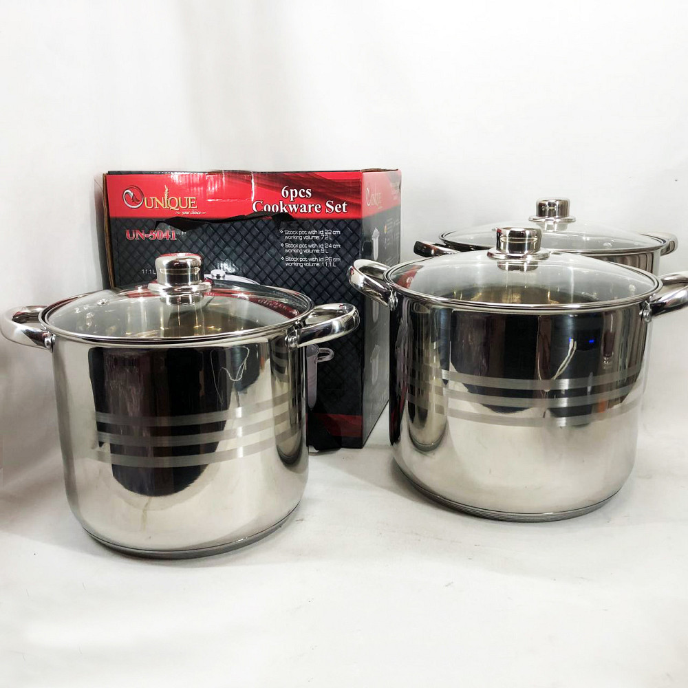 Збірний набір каструль, Комплект металевих каструль Набір для електроплити RJ-63 Львів - фото 5