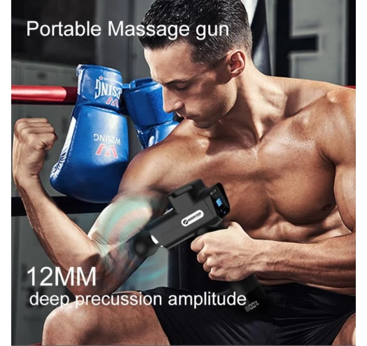 Перкусійний масажний пістолет Booster M2-D (6 насадок) 30 швидкостей Вінниця - фото 10