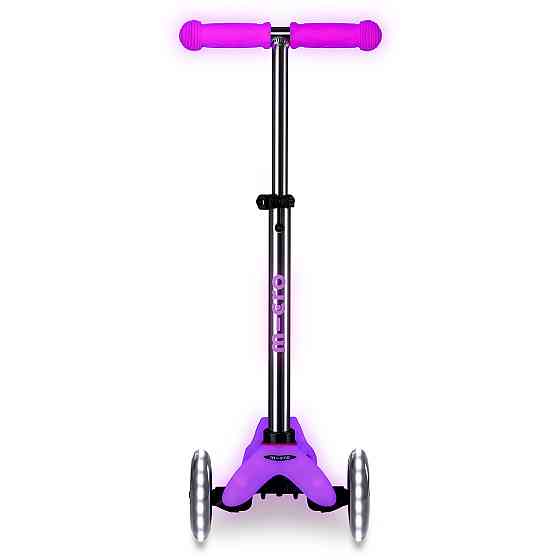 Самокат Micro серії Mini Deluxe Glow LED – Морозний рожевий Дніпро