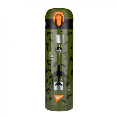 Поїльник-непроливайка Yes Термос Military 420 мл (708202) Вінниця - фото 1