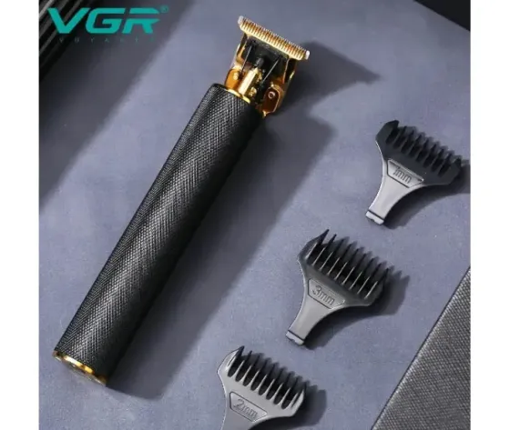 Профессиональный триммер VGR V-179 машинка для стрижки волос и бороды аккумуляторная с насадками (1, 2, 3 мм) Коломыя