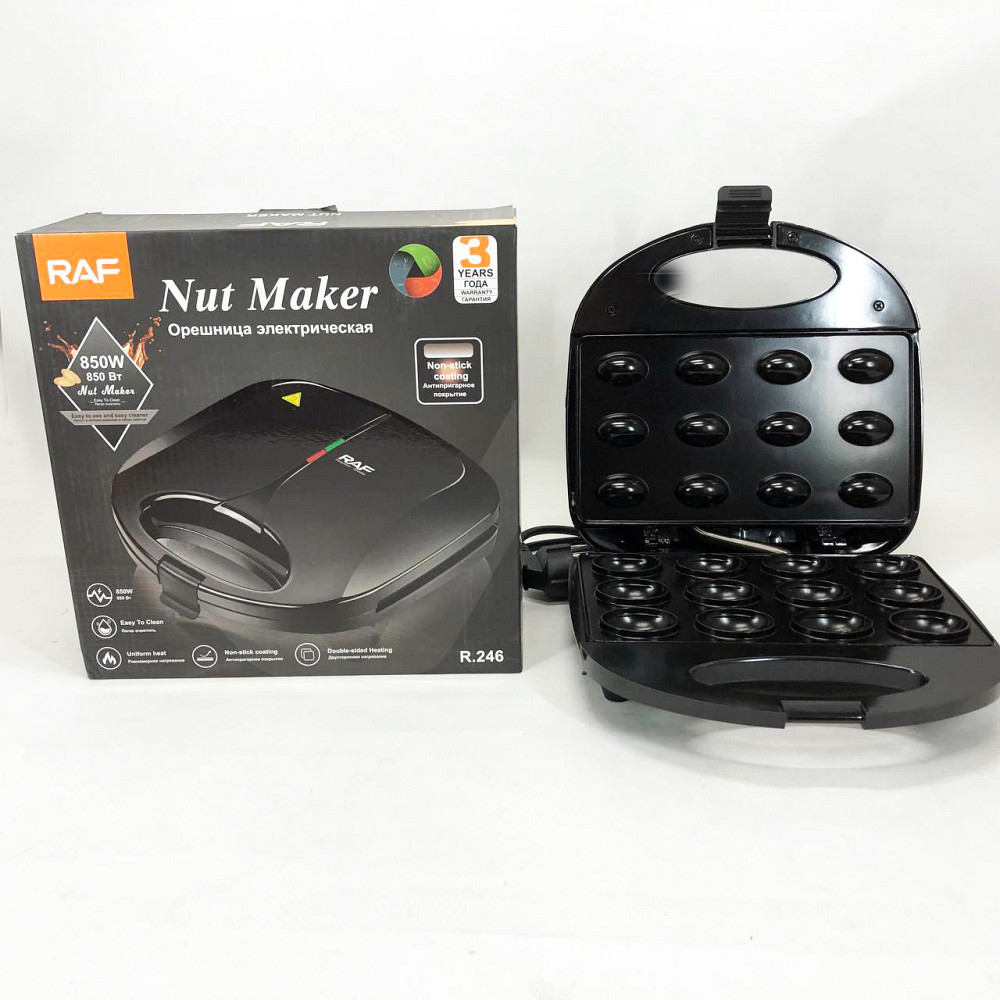 Компактна електрична вафельниця RAF, Мультипекар вафельниця, Потужна вафельниця Електрична QT-72 Івано-Франківськ - фото 6