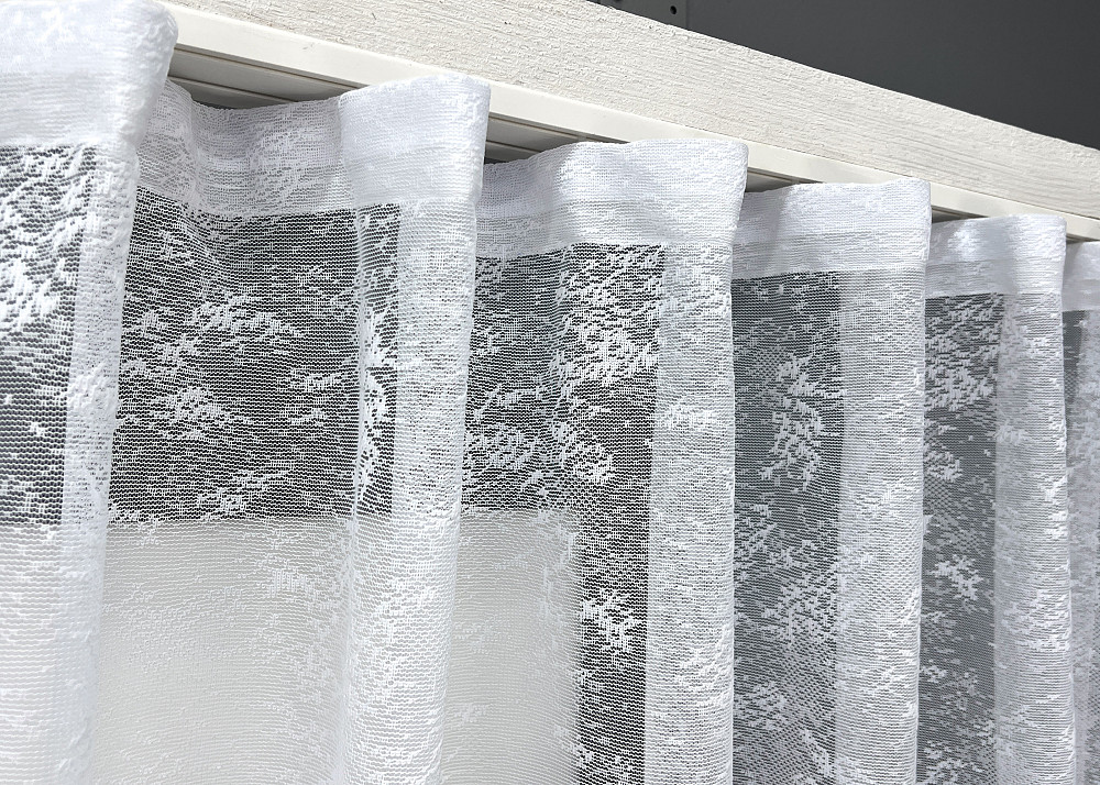 Тюль VR-Textil 2008т Жаккард Белый 400х170 см (42-1031) Киев - изображение 6