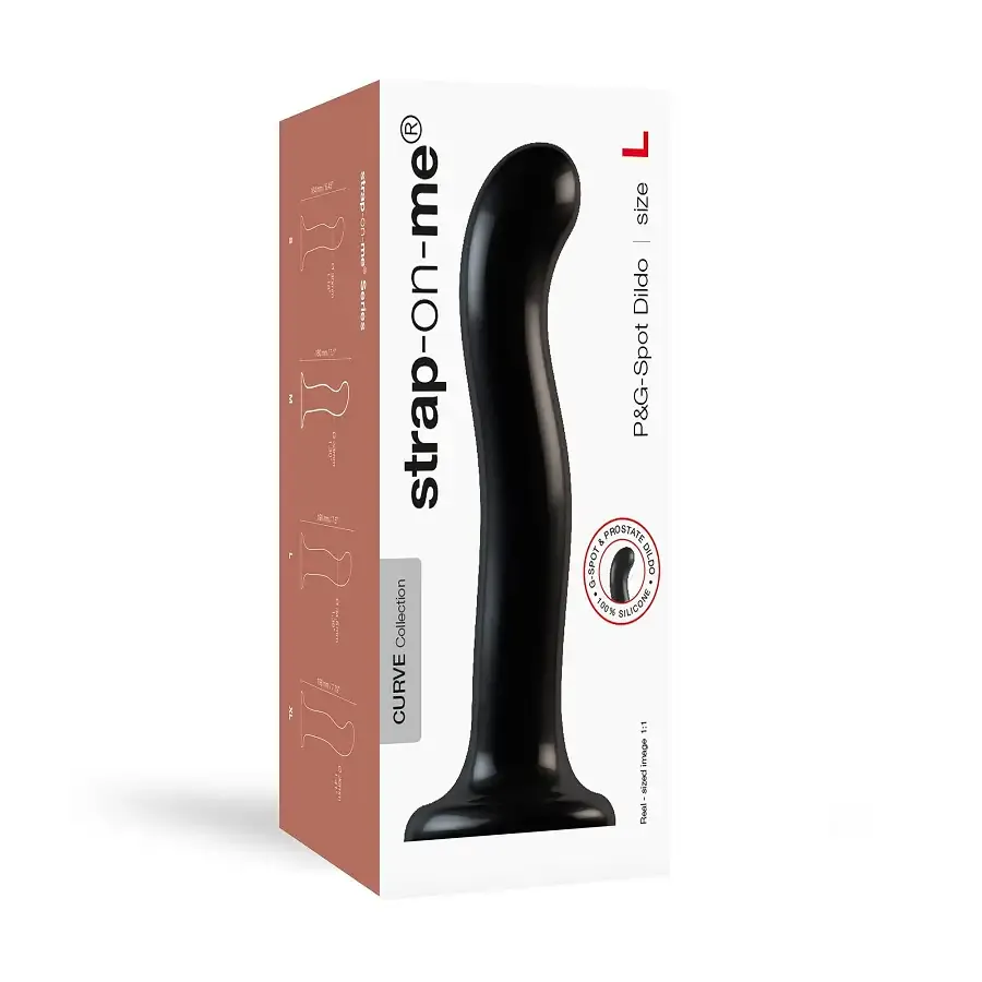 Насадка для страпона Strap-On-Me P&G-Spot Dildo, силикон, размер L Львів - фото 4