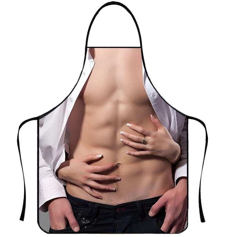 Фартух з приколом чоловічий прес з руками кухонний Київ - фото 2