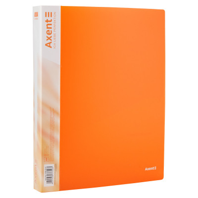 Папка на кольцах Axent А4 с 4-мя кольцами 700 мкм 35 мм Прозрачная оранжевая (1208-25-A) Винница - изображение 1