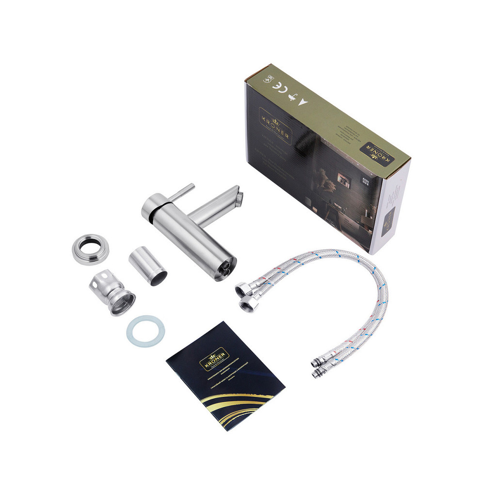 Набір 3 в 1 душова система Kroner Edelstahl Klassisch-ESG063 + змішувач Edelstahl Klassisch-ESG010 + Київ - фото 8