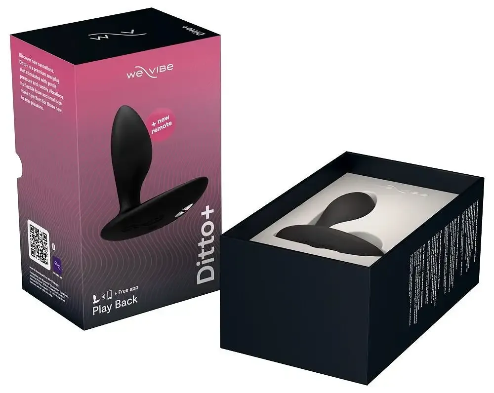 Анальна смарт-вібропробка We-Vibe Ditto+ Satin Black з пультом ДК Львів - фото 9