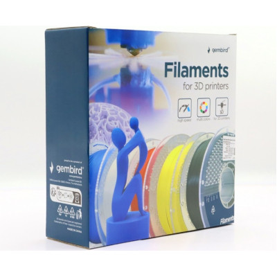Пластик для 3D-принтера Gembird PETG High Speed, 1.75 мм, 1 кг, yellow (3DP-PETG1.75HY-01-Y) Винница - изображение 3