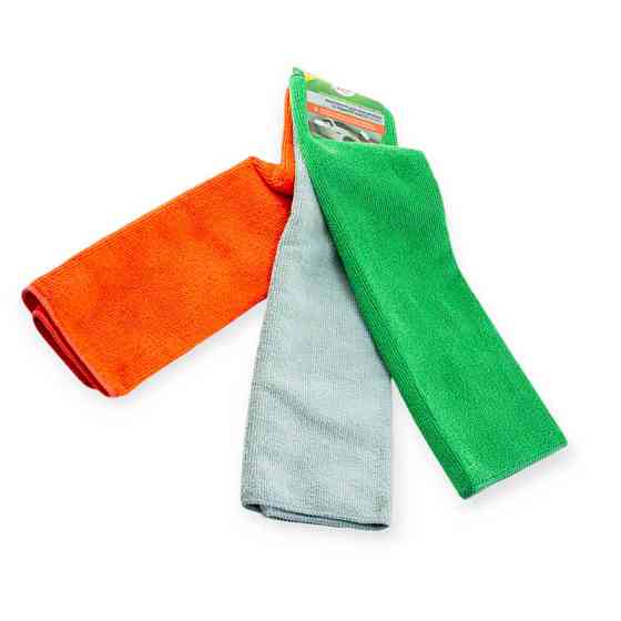 Серветка універсальна асорті 3 шт (40х40) turtle wax різної ворсистості мікрофібра Мукачево