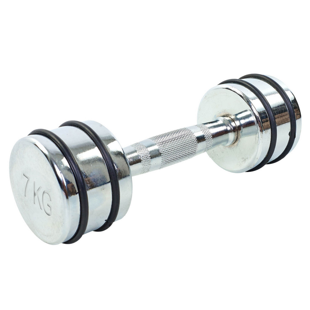 Гантель 7 кг хромированная Record-5204-7 Киев - изображение 1