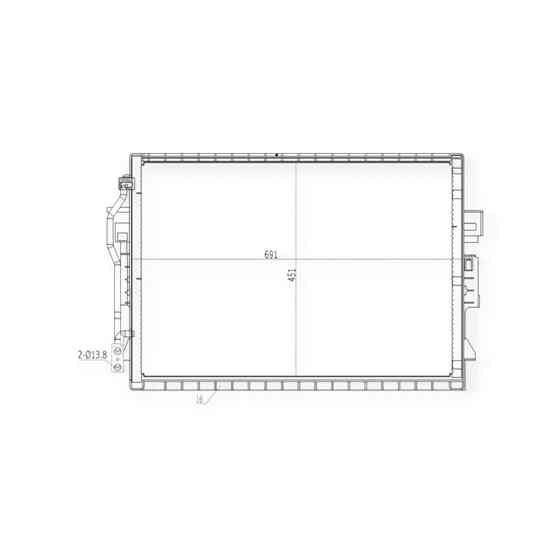 Радіатор Мерседес Бенз S-Class (W221) (05-13) кондиціонера Мукачево