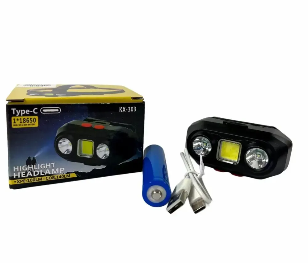 Налобний ліхтар Bailong RW-303 акумуляторний 1×18650, потужний світлодіодний для кемпінгу, прогулянок і роботи Одеса - фото 10