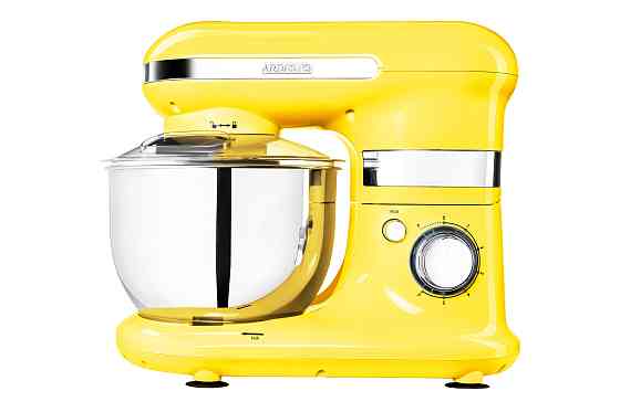 Міксер ARDESTO планетарний 800Вт, насадки-3, чаша-нерж., метал, 4л, Pulse-режим, жовтий Киев
