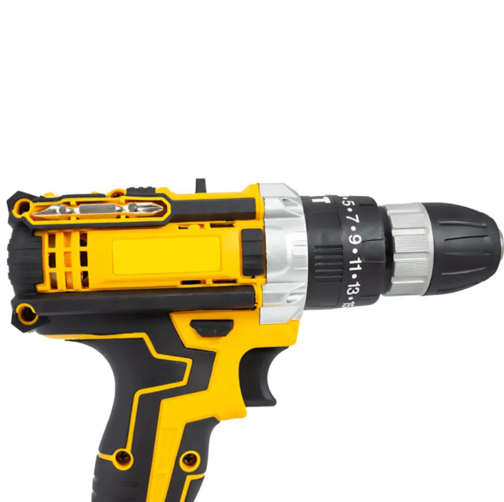 Акумуляторний шуруповерт 48V з двома акумуляторами 5.0Ah, 55 Нм, кейс, набір біт та свердл Одеса - фото 4