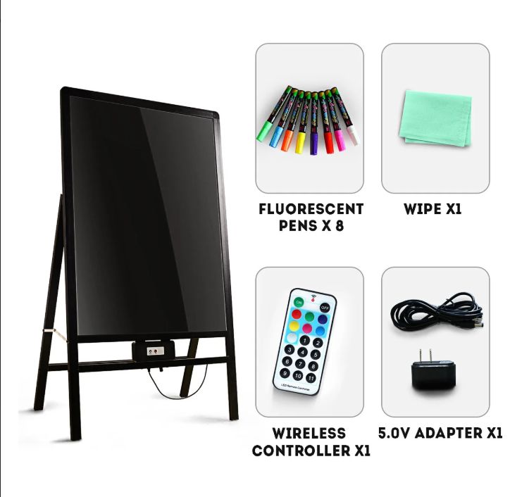 Видеообзор! LED доска 100х50 с подсветкой и противоударным стеклом. Для детей и взрослых! Новинка! Каменец-Подольский - изображение 1