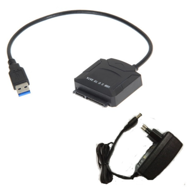 Перехідник USB 3.0 --> SATA III (F) 2.5"/3.5" 7+15pin з БЖ (S0746) Київ - фото 2