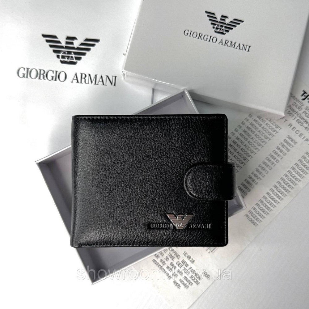Брендовий гаманець із натуральної шкіри на застібці GA (6605) Київ - фото 2