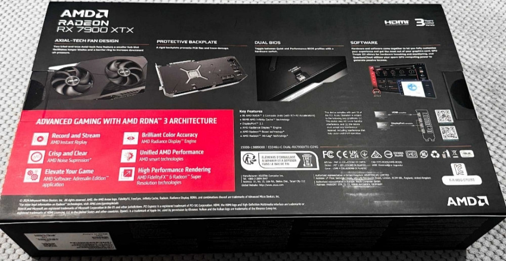 Відеокарта ASUS Dual Radeon RX 7900 XTX OC Edition 24GB GDDR6. Київ - фото 3