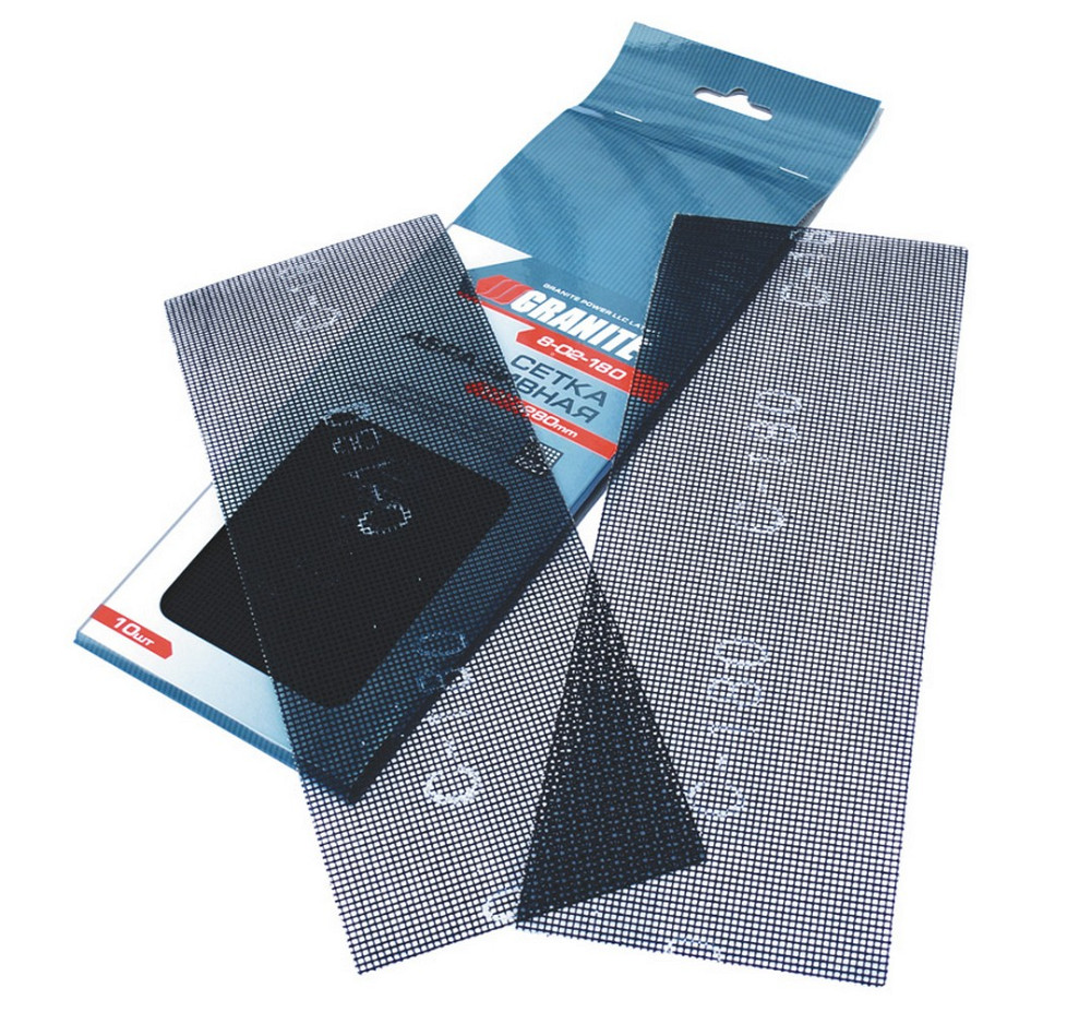 Сітка абразивна GRANITE зерно 180 107х280 мм 10 шт 8-02-180 Коломыя - изображение 1