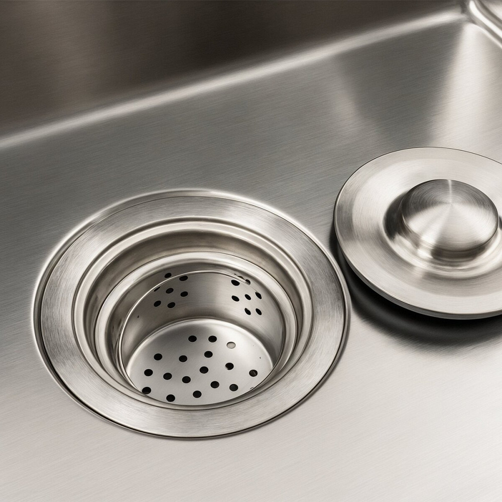 PLATINUM Кухонна мийка нержавійка 78*43 L Platinum Handmade (два отвори, круглий сифон 3,0/0,8) Коломия - фото 7