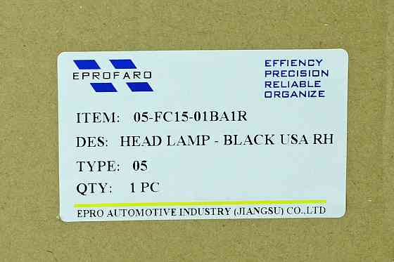 Фара Focus 3 (2014-2019) рестайлінг ліва чорна покажчик повороту жовтий галоген (ручний коректор) без ДХО Форд Мукачево