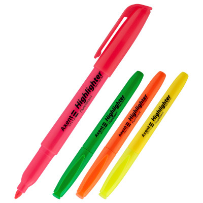 Набор маркеров Axent набор Highlighter 2-4 мм клиновидный из 4-х цветов (D2503-40) Винница - изображение 1