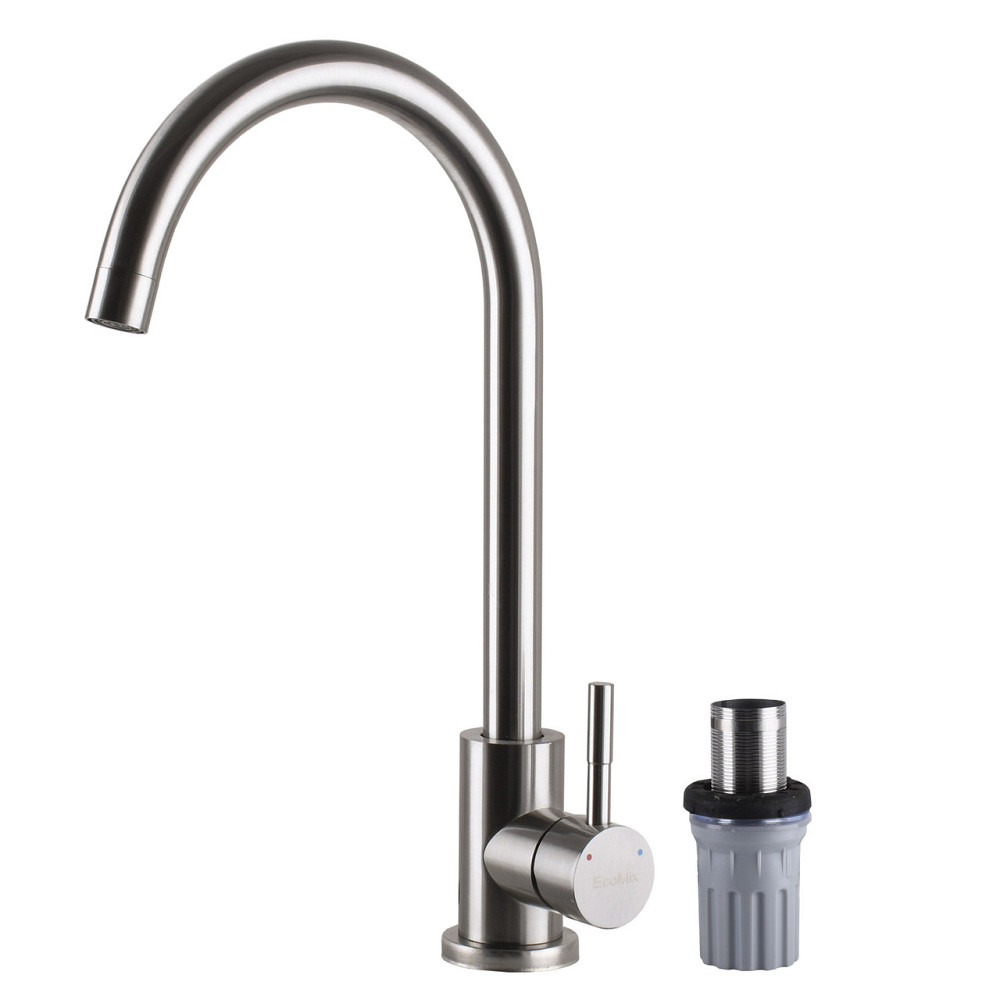 Смеситель для кухни EcoMIX ALPEN AISI-203S-WH (000024959) Киев - изображение 1