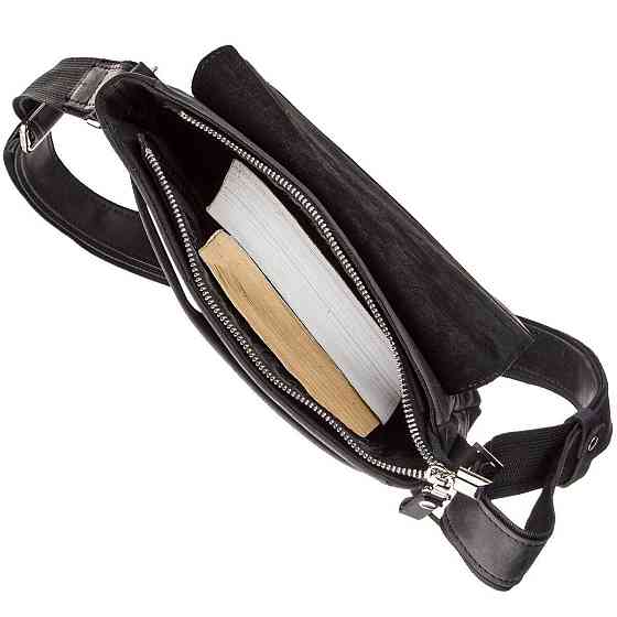 Сумка чоловіча SHVIGEL 11171 шкіряна Чорна Київ