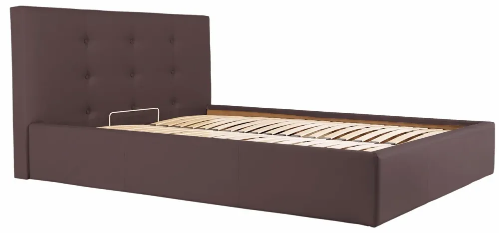 Кровать Двуспальная Manchester Comfort 160 х 200 см Fly 2231 С подъемным механизмом и нишей для белья Темно-коричневый Днепр - изображение 1